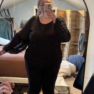 Torrid Deep Black Textured Top